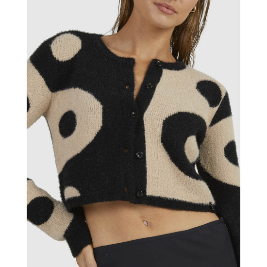 RVCA Γυναικεία ζακέτα Clueless Balance - Knitted Cardigan For Women